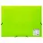 Папка на резинках BRAUBERG "Neon", неоновая, зеленая, до 300 листов, 0,5 мм, 227460 Фото 1