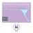 Папка-конверт на 2 кнопках Berlingo "xProject" А4, фиолетовая/голубая, 300мкм Фото 0