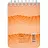 Блокнот Attache Waves Конференц А7 50 листов оранжевый в клетку на спирали (76x117 мм) Фото 4