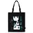 Сумка шоппер BRAUBERG PREMIUM, канвас, 40х35 см, на кнопке, карман, черный, "Anime face", 271903