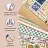 Цветная WASHI-бумага для декора "ВИНТАЖ", 15х15 см, 12 листов, 6 дизайнов, рисовая бумага, ОСТРОВ СОКРОВИЩ, 661721 Фото 0