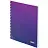 Бизнес-тетрадь Attache Градиент А5 96 листов фиолетовая в клетку на гребне, УФ-сплошной глянцевый лак (146х204 мм) Фото 0