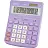 Калькулятор настольный ПОЛНОРАЗМЕРНЫЙ Attache AF-447P,12р,дв.пит,фиол Фото 1