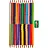 Карандаши цветные Kores Duo 24 цвета трехгранные с точилкой, двухсторонние Фото 0