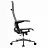 Кресло офисное МЕТТА "К-7-Т" хром, прочная сетка, сиденье и спинка регулируемые, черное Фото 1