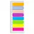 Закладки клейкие неоновые STAFF, 45х12 мм, 200 штук (8 цветов х 25 листов), на пластиковой линейке 12 см, 129356 Фото 0