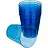 Стакан одноразовый пластиковый 200 мл синий 50 штук в упаковке Комус Кристалл Фото 0