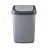 Ведро-контейнер 14 л с КАЧАЮЩЕЙСЯ КРЫШКОЙ, для мусора, ПОДВЕСНОЕ, 42х27х21 см, серый/графит, 327, 433270065 Фото 1