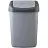 Контейнер для мусора с качающейся крышкой Полимербыт 14 л пластик серый/темно-серый (27.4х22.6х42 см)