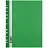 Папка-скоросшиватель пластик. перф. OfficeSpace А4, 120мкм, зеленая с прозр. верхом