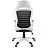 Кресло игровое Helmi HL-S05 "Podium", ткань/сетка/экокожа черная, пластик белый Фото 2