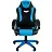 Кресло игровое Helmi HL-S16 "Pilot", экокожа, черная/синяя, механизм качания Фото 0