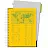 Бизнес-тетрадь Attache Selection Smartbook А4 120 листов желтая/зеленая в линейку на спирали (238х299 мм) Фото 1