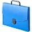 Папка-портфель пластиковая Attache A4 синяя (317х240 мм, 1 отделение) Фото 1