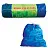 Мешки для мусора 35 л, завязки, синие, в рулоне 10 шт., ПВД, 25 мкм, 60х50 см, особо прочные, VITALUX, 497
