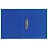 Папка с боковым металлическим прижимом BRAUBERG стандарт, синяя, до 100 листов, 0,6 мм, 221629 Фото 1