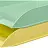 Лоток горизонтальный для бумаг Attache Selection пластиковый зеленый и желтый (2 штуки в упаковке) Фото 1