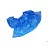 Бахилы одноразовые полиэтиленовые стандартной плотности 16 мкм голубые (1.8 гр, 1800 пар в упаковке) Фото 2