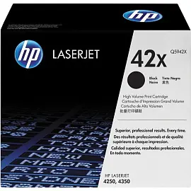 Картридж лазерный HP (Q5942X) LaserJet 4250/4350 и другие, №42X, оригинальный, ресурс 20000 стр.