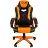 Кресло игровое Helmi HL-S16 "Pilot", экокожа, черная/оранжевая, механизм качания Фото 0