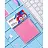 Стикеры Attache Economy 76x76 мм неоновый розовый (1 блок, 100 листов) Фото 1