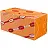 Салфетки бумажные Profi Pack 24x24 см оранжевые 2-слойные 250 штук в упаковке Фото 2