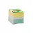 Блок для записей 90x90x90 мм в боксе разноцветный Комус (плотность 80 г/кв.м) Фото 0
