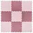 Коврик-пазл напольный 0,9х0,9 м, мягкий, розовый, 9 элементов 30х30 см, толщина 1 см, ЮНЛАНДИЯ, 664660 Фото 1