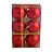 Набор елочных шаров Красный бархат пластик красный (диаметр 6 см, 6 штук в упаковке) Фото 0