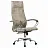 Кресло офисное МЕТТА "L1m 42", хром, сиденье и спинка мягкие, велюр, светло-серое Фото 0