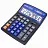 Калькулятор настольный ОФИСМАГ 555-BKBU (206x155 мм), 12 разрядов, двойное питание, ЧЕРНО-СИНИЙ, 271927 Фото 3