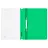 Папка-скоросшиватель пластик. перф. СТАММ А4, 180мкм, зеленая с прозр. верхом Фото 0
