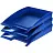 Лоток горизонтальный для бумаг Attache Success пластиковый синий Фото 1