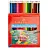 Карандаши цветные акварельные Faber-Castell шестигранные 24 цвета с кистью Фото 0