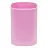 Подставка-стакан СТАММ "Фаворит", пластиковая, квадратная, розовая Фото 0