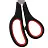 Ножницы STAFF EVERYDAY, 195 мм, бюджет, резиновые вставки, черно-красные, ПВХ чехол, 237499 Фото 4