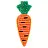 Набор для вышивания Klart "Брошь. Морковь", 3*9см Фото 0
