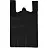 Пакет-майка ПНД 45 мкм черный (40+18x70 см, 50 штук в упаковке) Фото 2