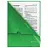 Папка-уголок жесткая, непрозрачная BRAUBERG, зеленая, 0,15 мм, 224881 Фото 2