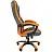 Кресло игровое Chairman "Game 22", экокожа премиум серая/оранжевая Фото 1