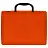 Портфель-кейс 1 отделение СТАММ, А4, 275*375*57мм, на защелках, оранжевый Фото 0
