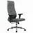 Кресло офисное МЕТТА "L1m 42/2D", хром, 2D-подлокотники, сиденье и спинка мягкие, велюр, темно-серое Фото 0