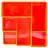 Подставка-органайзер для канцелярских принадлежностей Attache Fantsy 6 отделений оранжевая 10x12x12 см Фото 2