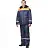 Куртка рабочая зимняя мужская з32-КУ с СОП синяя/оранжевая из ткани оксфорд (размер 56-58, рост 170-176) Фото 1