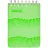Блокнот Attache Waves Конференц А6 50 листов зеленый в клетку на спирали (103х157 мм) Фото 1