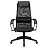 Кресло руководителя Helmi HL-E87, спинка сетка черная/экокожа, сиденье ткань черная, пластик, механизм качания Фото 0