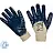 Перчатки рабочие защитные Ампаро Нитрос РЧ хлопковые с нитрильным покрытием белые/синие (размер 11, XXL)
