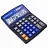 Калькулятор настольный ОФИСМАГ 555-BKBU (206x155 мм), 12 разрядов, двойное питание, ЧЕРНО-СИНИЙ, 271927 Фото 2