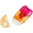 Точилка пластиковая с ластиком Faber-Castell "Combi Mini" 1 отверстие, контейнер, розовый/оранжевый Фото 2