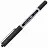 Ручка-роллер Uni-Ball Eye, ЧЕРНАЯ, корпус серебро, узел 0,5 мм, линия 0,3 мм, UB-150 BLACK Фото 0
